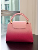 LOUIS VUITTON CAPUCINE IN OMBRE PINK TAURILLON LEATHER