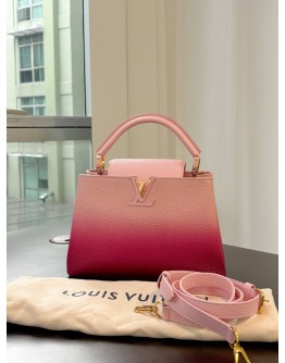 LOUIS VUITTON CAPUCINE IN OMBRE PINK TAURILLON LEATHER