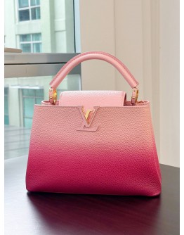 LOUIS VUITTON CAPUCINE IN OMBRE PINK TAURILLON LEATHER