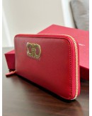 SALVATORE FERRAGAMO GANCINI ZIP AROUND CONDINENTAL WALLET