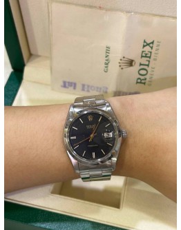 ROLEX OYSTER DATE PRECISION REF 6694 BLACK DIAL 34MM MANUAL WINDING WATCH