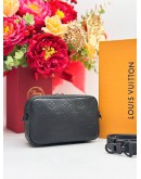 2025 MICROCHIP LOUIS VUITTON ALPHA WEARABLE WALLET IN BLACK MONOGRAM SHADOW LEATHER