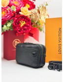 2025 MICROCHIP LOUIS VUITTON ALPHA WEARABLE WALLET IN BLACK MONOGRAM SHADOW LEATHER
