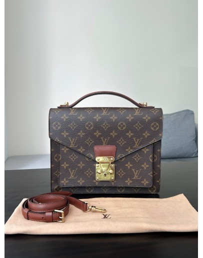LOUIS VUITTON MONOGRAM MONCEAU 28 TOP HANDLE HANDBAG