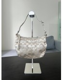 COACH VINTAGE SMALL ALI SIGNATURE SATEEN SHOULDER HOBO BAG