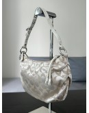 COACH VINTAGE SMALL ALI SIGNATURE SATEEN SHOULDER HOBO BAG
