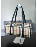 BURBERRY NOVA CHECK BARREL SHOULDER HANDBAG