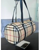 BURBERRY NOVA CHECK BARREL SHOULDER HANDBAG