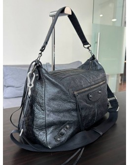 BALENCIAGA LE CITY MOTO MEDIUM SHOULDER BAG