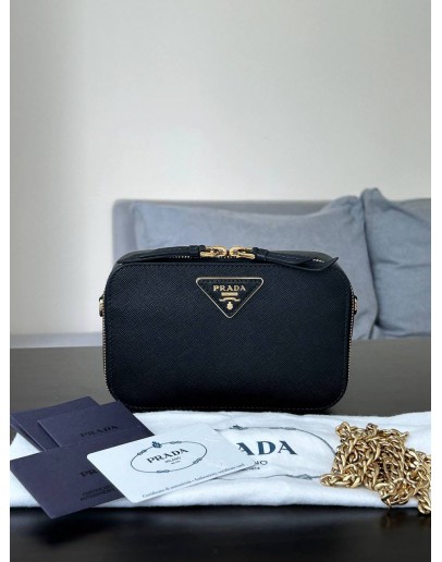 PRADA SAFFIANO ODETTE CHAIN BELT BAG
