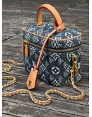 LOUIS VUITTON VANITY IN LIMITED EDITION DENIM & LEATHER CHAIN CROSSBODY BAG