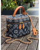 LOUIS VUITTON VANITY IN LIMITED EDITION DENIM & LEATHER CHAIN CROSSBODY BAG