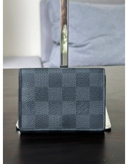 LOUIS VUITTON BUSINESS CARD HOLDER ENVELOPPE CARTE DE VISITE IN DAMIER GRAPHITE CANVAS  
