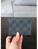 LOUIS VUITTON BUSINESS CARD HOLDER ENVELOPPE CARTE DE VISITE IN DAMIER GRAPHITE CANVAS  