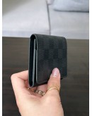 LOUIS VUITTON BUSINESS CARD HOLDER ENVELOPPE CARTE DE VISITE IN DAMIER GRAPHITE CANVAS  