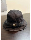 GUCCI BLACK GG BUCKET HAT 