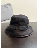 GUCCI BLACK GG BUCKET HAT 