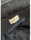 GUCCI BLACK GG BUCKET HAT 