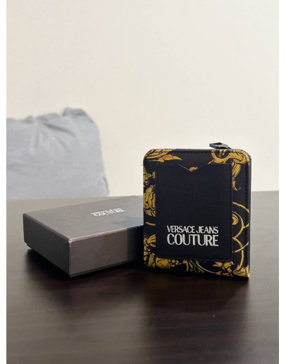VERSACE JEANS COUTURE SMALL ZIP AROUND WALLET