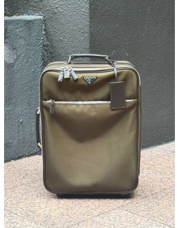 PRADA RE-NYLON & SAFFIANO LEATHER TROLLEY BAG