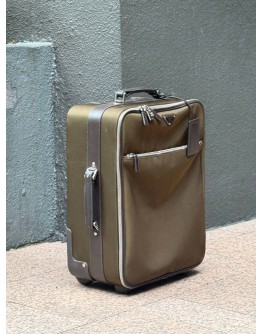PRADA RE-NYLON & SAFFIANO LEATHER TROLLEY BAG