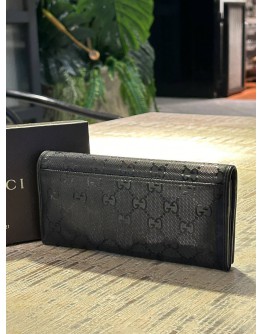 GUCCI GG IMPRIME CANVAS LONG WALLET