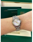 ROLEX OYSTER PERPETUAL 28 REF 276200 SILVER DIAL 28MM AUTOMATIC WATCH