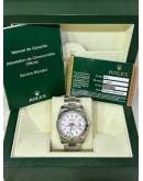 ROLEX DATEJUST TURN O GRAPH RED HAND REF 116264 WHITE DIAL 36MM AUTOMATIC WATCH