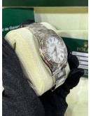 ROLEX DATEJUST TURN O GRAPH RED HAND REF 116264 WHITE DIAL 36MM AUTOMATIC WATCH