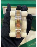 ROLEX DATEJUST 41 HALF 18K 750 YELLOW GOLD REF 126333 BLACK DIAMOND DIAL 41MM AUTOMATIC WATCH