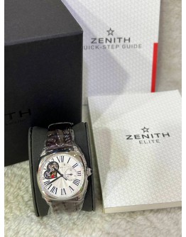 ZENITH STAR OPEN CHRONOGRAPH REF 03.1925.4062 WHITE DIAL 37MM AUTOMATIC WATCH