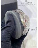 ZENITH STAR OPEN CHRONOGRAPH REF 03.1925.4062 WHITE DIAL 37MM AUTOMATIC WATCH