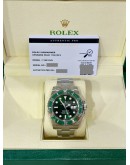 ROLEX SUBMARINER UPGRADE REF 116610LN GREEN DIAL 40MM AUTOMATIC WATCH