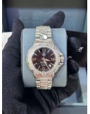 TAG HEUER FORMULA LADY DIAMOND REF WAC1214 BLACK DIAL 36MM QUARTZ WATCH