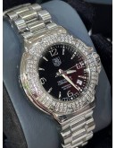 TAG HEUER FORMULA LADY DIAMOND REF WAC1214 BLACK DIAL 36MM QUARTZ WATCH