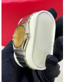 OMEGA CONSTELLATION HALF 18K 750 YELLOW GOLD REF 396.1070 GOLD DIAL 33MM QUARTZ WATCH