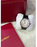 CARTIER RONDE SOLO DE CARTIER XL REF 3517 WHITE ROMAN NUMBERALS DIAL 42MM AUTOMATIC WATCH
