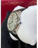 CARTIER RONDE SOLO DE CARTIER XL REF 3517 WHITE ROMAN NUMBERALS DIAL 42MM AUTOMATIC WATCH
