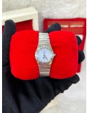 OMEGA CONSTELLATION REF 1566.86.00 DIAMONDS BLUE MOTHER OF PEARL DIAL 22MM QUARTZ WATCH