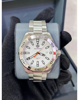 TAG HEUER AQUARACER 300M REF WBD1111 WHITE DIAL 41MM QUARTZ WATCH