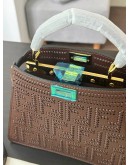 FENDI MINI PEEKABOO ISEEU IN WOVEN LEATHER
