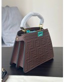 FENDI MINI PEEKABOO ISEEU IN WOVEN LEATHER