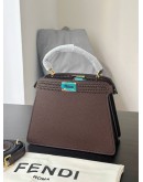 FENDI MINI PEEKABOO ISEEU IN WOVEN LEATHER