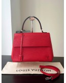 LOUIS VUITTON CLUNY IN RED EPI LEATHER   