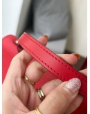 LOUIS VUITTON CLUNY IN RED EPI LEATHER   