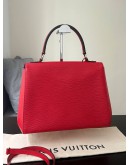 LOUIS VUITTON CLUNY IN RED EPI LEATHER   