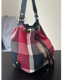 BURBERRY BLUE LABEL CRESTBRIDGE CHECK BUCKET BAG  