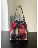 BURBERRY BLUE LABEL CRESTBRIDGE CHECK BUCKET BAG  