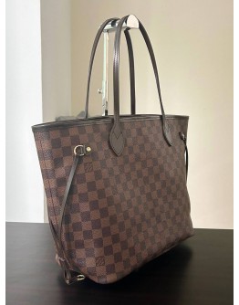 LOUIS VUITTON MM NEVERFULL IN DAMIER EBENE CANVAS  