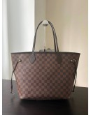 LOUIS VUITTON MM NEVERFULL IN DAMIER EBENE CANVAS  